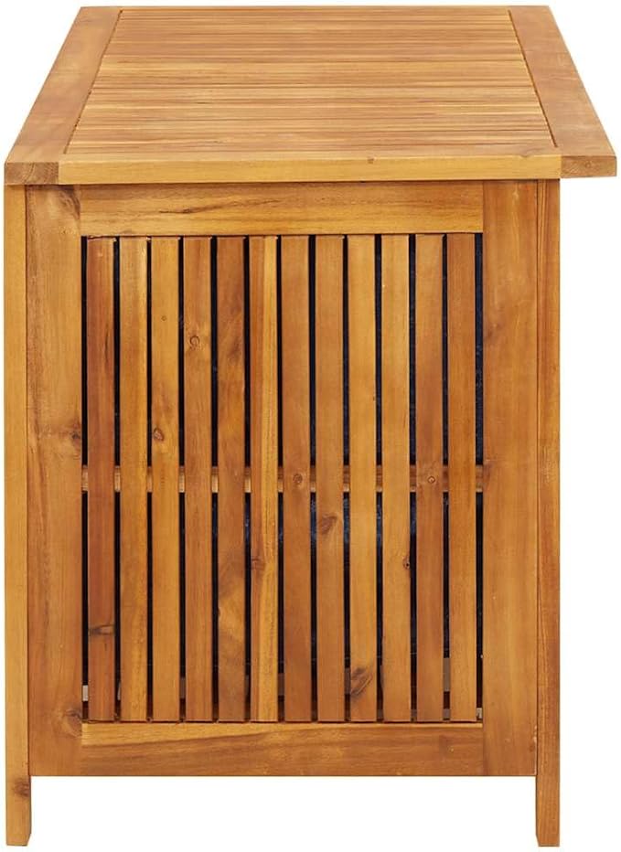 vidaXL Outdoor Storage Box - Wooden Deck Cabinet for Patio/Garden with Water-Resistant Lining, Farmhouse Style-Ruum Studio Home