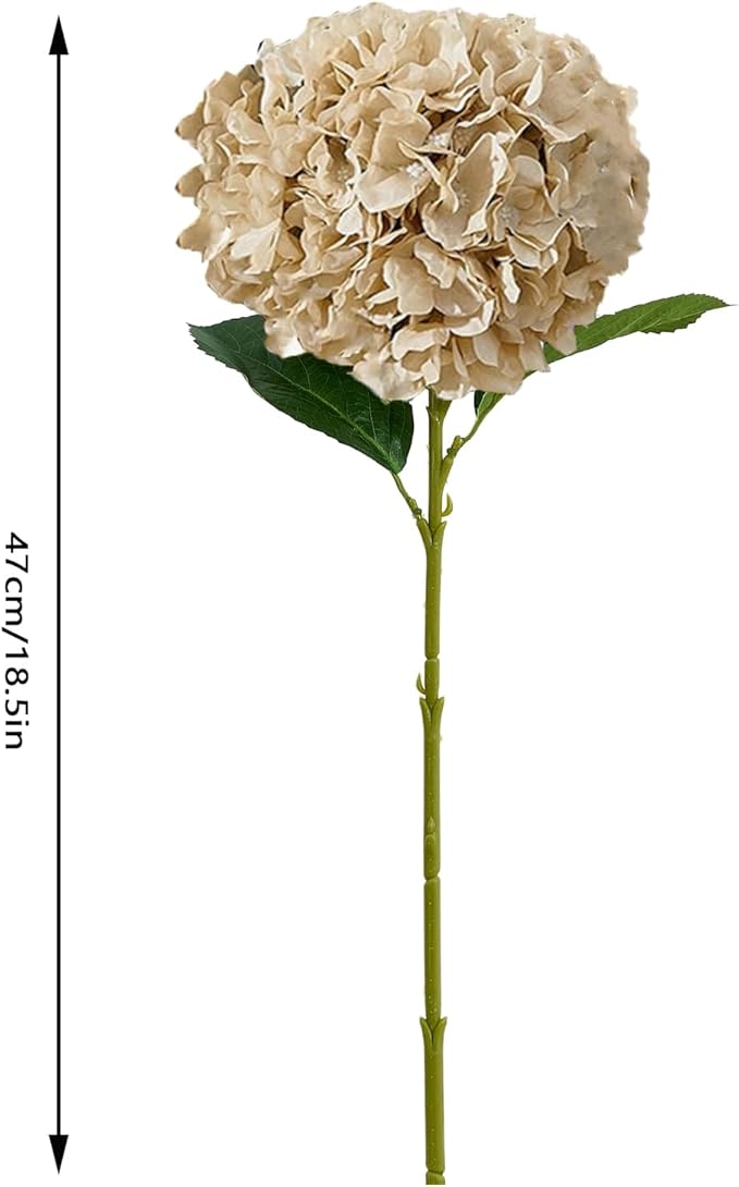 8pcs Fake Flowers Silk Hydrangea Artificial Flowers Bouquets Faux Hydrangea Stems for Home Table Centerpieces Wedding Party Decoration-Ruum Studio Home