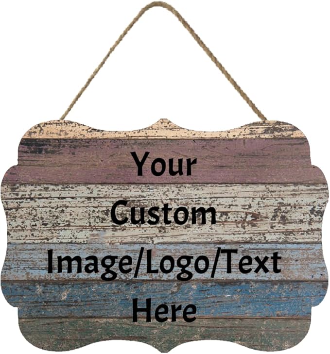Personalized Custom Wooden Signs with Any Text Name for Home Door Man Cave Bar Family Farmhouse Decorative Home Kitchen Rustic Wall Decor-Ruum Studio Home