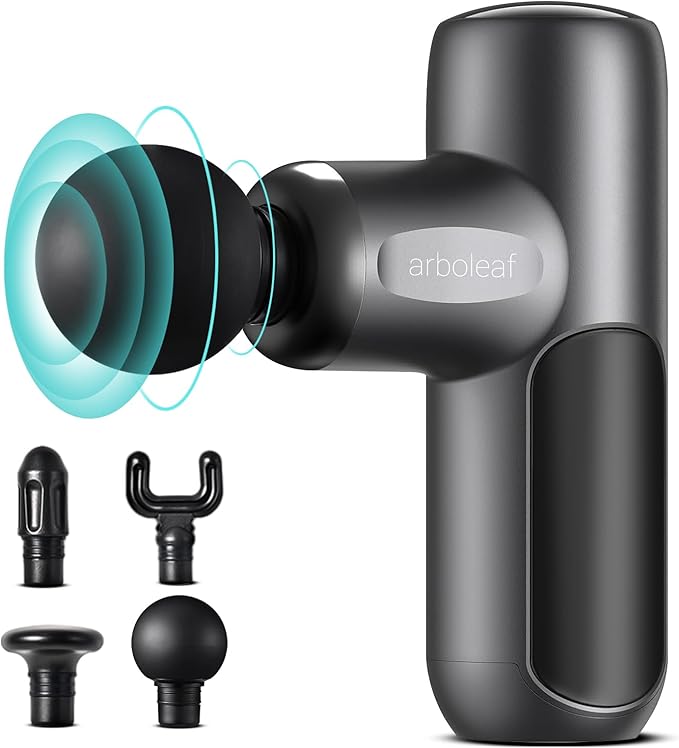 arboleaf Mini Massage Gun Deep Tissue, Percussion Muscle Massager for Back Pain Relief, Portable Small Travel Size, Quiet Massager, Gifts for Woman Man-Ruum Studio Home