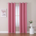 ChrisDowa Blackout Curtains 78 inches Long for Bedroom - 2 Panels Set Grommet Thermal Insulated Room Darkening Curtains for Living Room (Pink, 42 x 78 Inch)-Ruum Studio Home
