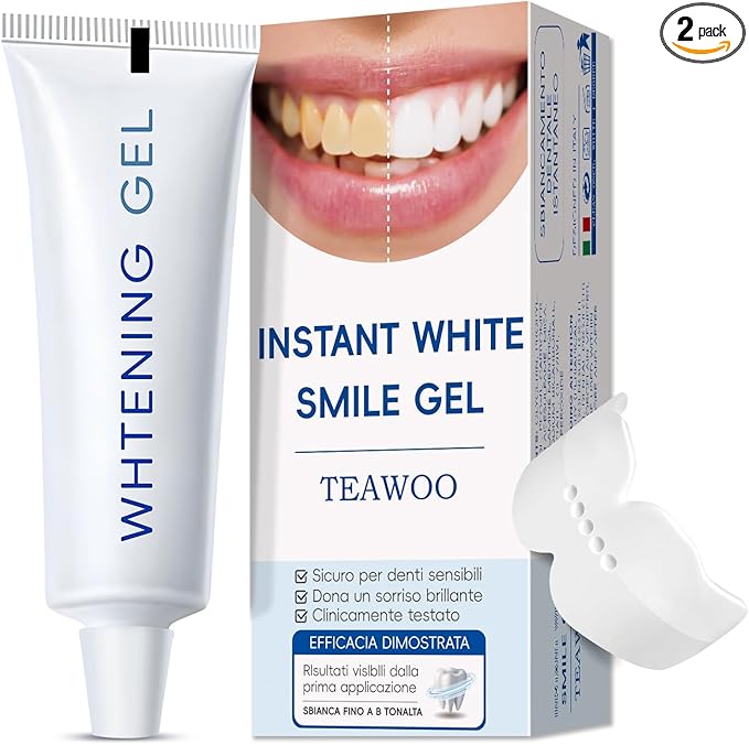 Teeth Whitening Gel- 30ml Formulated for Sensitive Teeth | Plus Food-Grade Silicone Mouth Tray | Dentist Developed-Ruum Studio Home