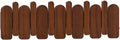 Wall Mounted Piano Key Hanger | Flip Style Hook | Entrance Wall Art Hook, Made of Oak Wood (3 Times Painted, 4 Times Polished) (Arc Walnut, 6Hooks)-Ruum Studio Home
