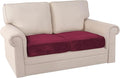 PrinceDeco Stretch Velvet Couch Cushion Covers, Soft Cushion Slipcover for Chair Loveseat Sofa Cushion Furniture Protector Seat Cushion Sofa Cover(Each Width Up to 29.5", Burgundy)-Ruum Studio Home