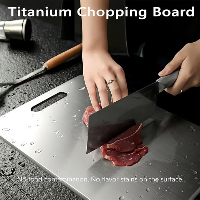 3 pack Titanium Cutting Boards for Kitchen -Titanium Cutting Board Double Sided Titanium Cutting Mat,Non Stick Chopping Board-Ruum Studio Home