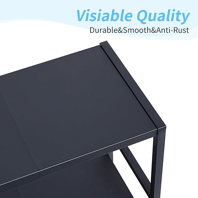 2-Tier Expandable Metal Storage Shelves, 150LBS Heavy Duty Shelving Units and Storage,Adjustable Utility Organization and Storage Shelf Rack For Kitchen Garage Laundry Bathroom Pantry Warehouse-Ruum Studio Home