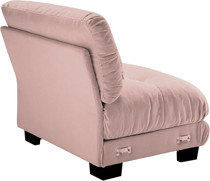 Armless Sofa W/1 Pillow - Pink-Ruum Studio Home