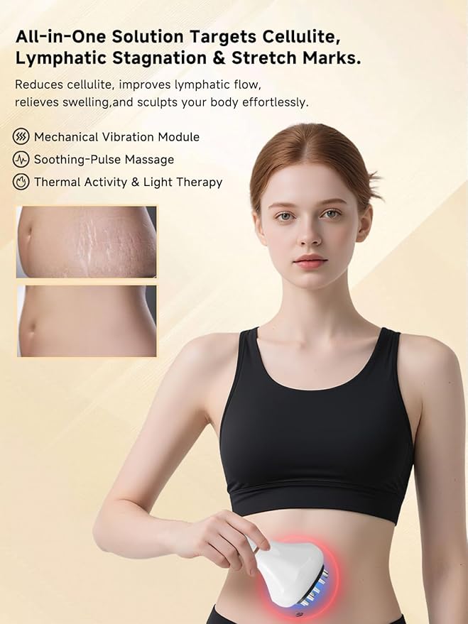 Body Sculpting Machine, Lymphatic Drainage Massager & Anti Cellulite Massage Tool, Helps Reduce Stretch Marks & Cellulite, Pain Relief Devices for Sciatica Nerve, Legs, Arms, Hip, Muscle & Lower Back-Ruum Studio Home