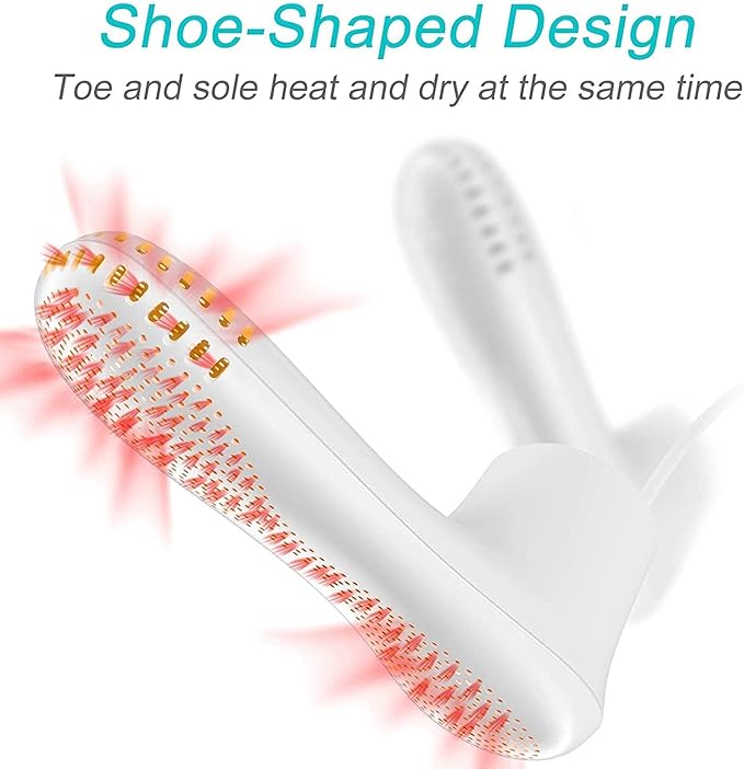 Shoe Dryer and Deodorizer with Timer - Shoes Boots Socks Gloves Dryer Warmer, No Noise | Strong Wire | US Plug-Ruum Studio Home