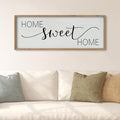 SRSZHIYUE Home Sweet Home Sign 40"x15" for Farmhouse Rustic Large Family Living Room Over Couch Modern Horizontal Wall Decor, Wood Framed Plaques Art Decorative (Wood)-Ruum Studio Home