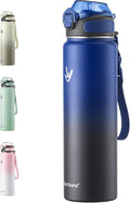 Enerbone 32 oz Insulated Water Bottle, Stainless Steel Bottle with Carrying Strap, Double-Wall Vacuum Insulation Design, Leakproof Sports Bottle with Straw, Keep Drinks Cold or Hot for Hours-Ruum Studio Home