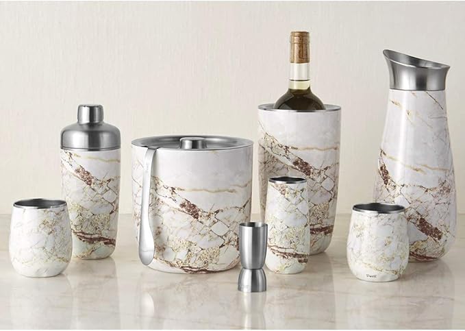 S'well 67oz Stainless Steel Ice Bucket with Tongs - Triple-Layered Vacuum-Insulated, BPA-Free Barware-Ruum Studio Home
