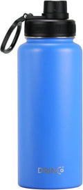 DRINCO Stainless Steel Water Bottle Spout Lid Vacuum Insulated Double Wall Water Bottle Wide Mouth (40oz 32oz 22oz 18oz 14oz) Leak Proof Keep Cold Sport Camping Hiking (32 oz, 32oz Royal Blue)-Ruum Studio Home