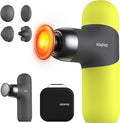 RENPHO Mini Thermal Massage Gun with Heat, Percussion Massager Gun Portable, Color Silicone Sleeves Travel Size with Carry Case, Neon Green-Ruum Studio Home