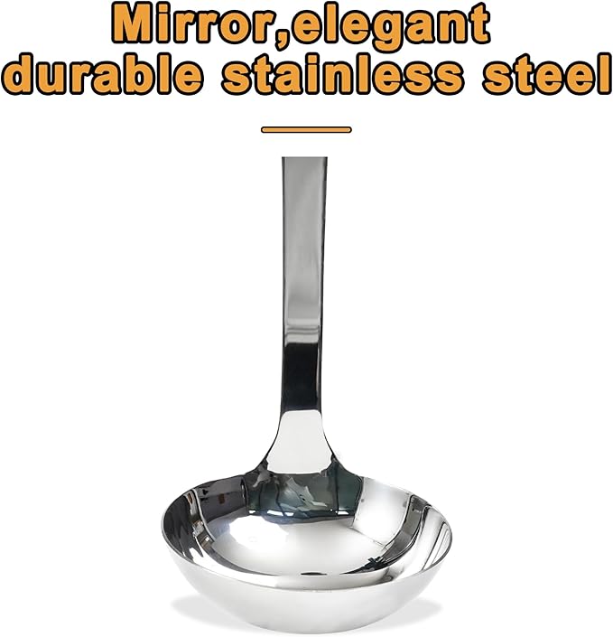 FJNATINH Stainless Steel Wok Spatula and Ladle Tool, Mirror Polished Cooking Utensils Set Metal Wok Accessories with Wooden Handle,Easy to Clean Kitchen Utensils,Sliver-Ruum Studio Home