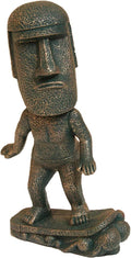 Moai Statue Decor - 6 Inch Easter Island Oranment Resin Stone Decoration for Room Accessories Antique Sculpture for Office Desktop (Surfing)-Ruum Studio Home