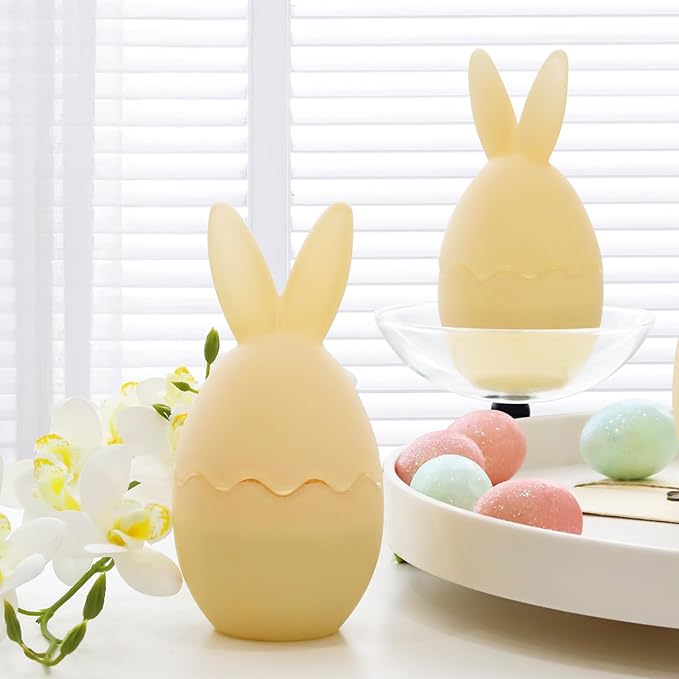 Vanilla Scented Candle, Bunny Spring Home Decor, Indoor Easter Decoration for Table Centerpiece, Gift for Women-Ruum Studio Home