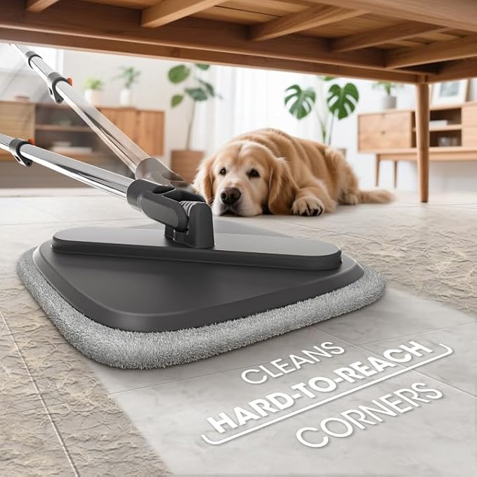 Mop and Bucket Set, Spin Mop with Separate Dirty Water System, Deep-Cleaning Mops for Floors, Versatile Mops for Walls-Ruum Studio Home