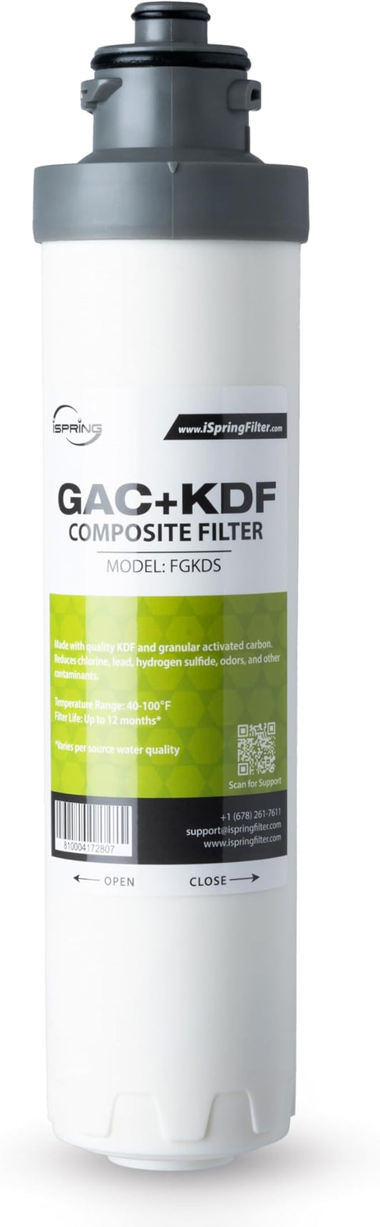 iSpring FGKDS 2nd Stage KDF+GAC Compound Replacement Filter for DS4B & DS4S-Ruum Studio Home