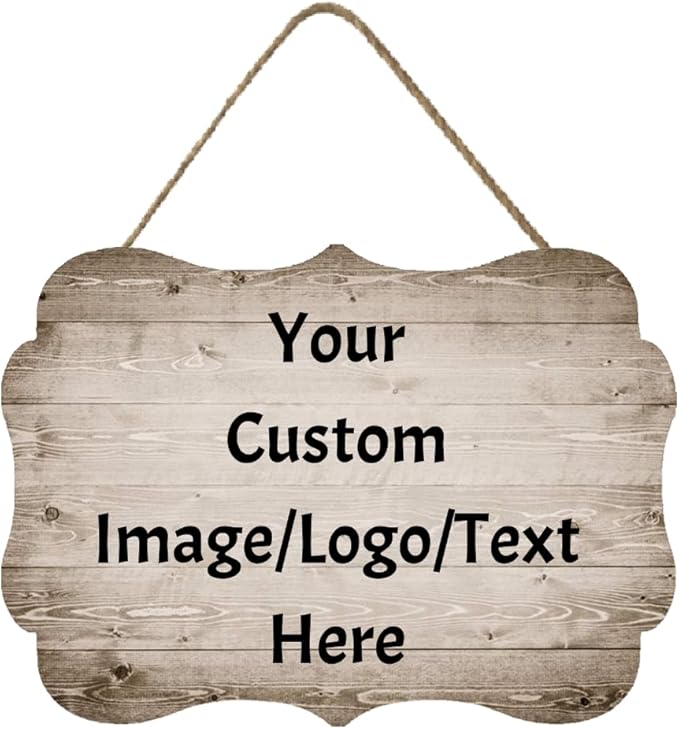 Personalized Custom Wooden Signs with Any Text Name for Home Door Man Cave Bar Family Farmhouse Decorative Home Kitchen Rustic Wall Decor-Ruum Studio Home