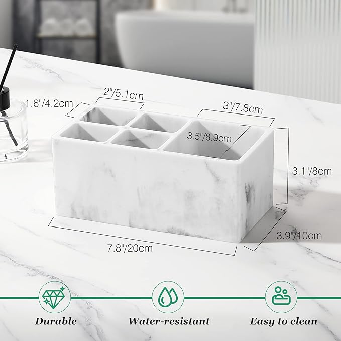 Luxspire Toothbrush Holder, Ink White-Ruum Studio Home