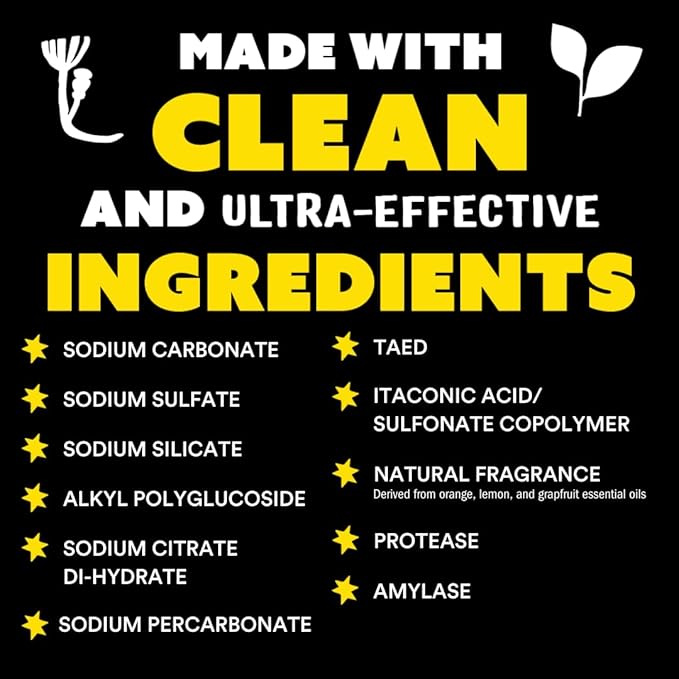 Molly's Suds Dishwasher Powder | Clean Dishwasher Detergent, Cuts Grease & Rinses Clean (Residue-Free) for Sparkling Dishes | 60 Loads (Citrus)-Ruum Studio Home