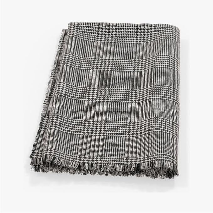 Outer Bug Shield Outdoor Throw Blanket w/Insect Shield Repellent Gear Technology- Lightweight Insect-Repellent Outdoor Blanket, Camping, Picnic & Beach Blanket, Houndstooth, 50”W x 60”-Ruum Studio Home