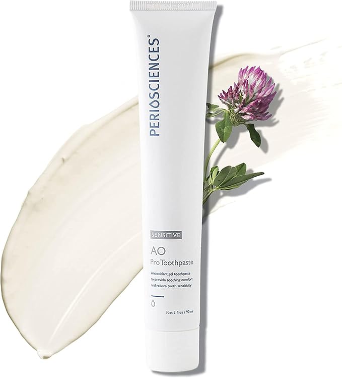 PerioSciences AO Pro Sensitive Toothpaste with Nano Hydroxyapatite, Reduces Sensitivity, Remineralizing, 3 fl oz / 90ml-Ruum Studio Home