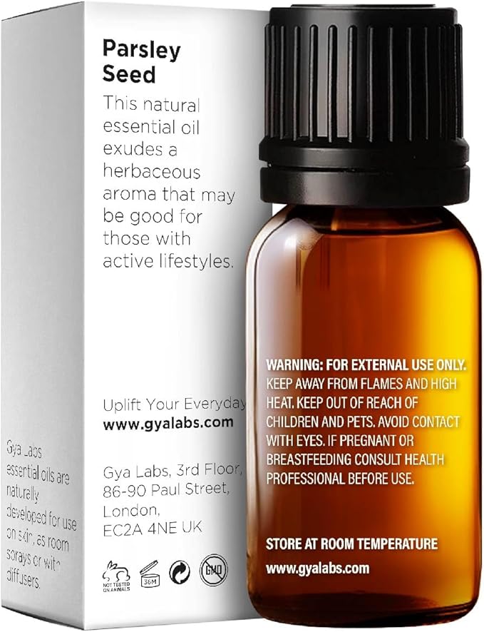 Gya Labs Parsley Essential Oil for Skin - 0.34 Fl Oz - 100% Pure Natural Parsley Oil for Diffuser, Hair & Candle Making Scent-Ruum Studio Home