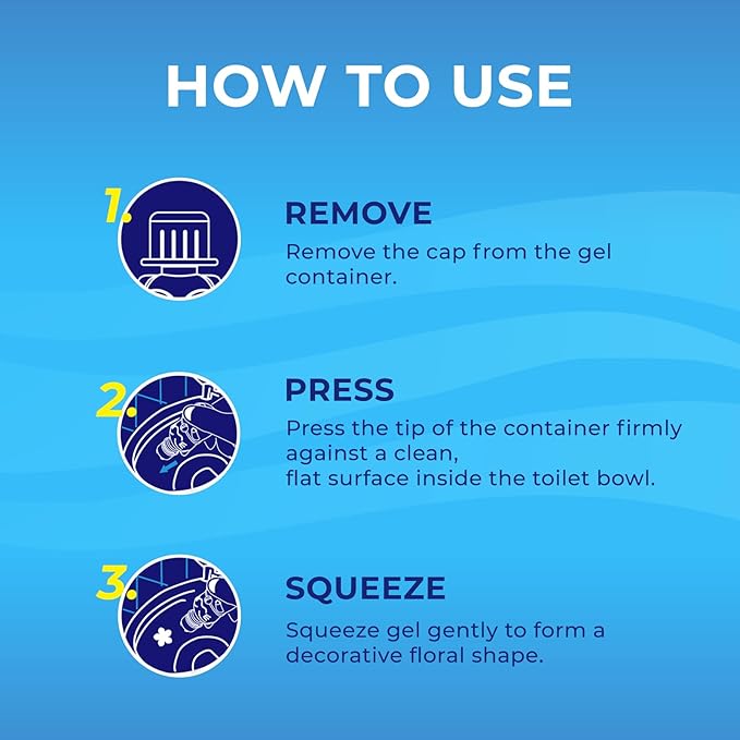 Toilet Gel Stamp - 8 Packs Toilet Bowl Cleaner Gel with Automatic Click, Freshener for Toilet Maintenance, 3.4oz, 6 Month Supply (Lemon)-Ruum Studio Home