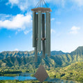 Wind Chimes Outdoor Large Deep Tone, 44 Inches Sympathy Wind Chimes Tuned Soothing Melody, Memorial Wind-Chime with 6 Heavy Tubes for Outside Decoration, Garden/Yard. Green-Ruum Studio Home
