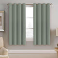 H.VERSAILTEX Blackout Window Curtain Panels Thermal Insulated Room Darkening Solid Grommet Curtains/Drapes for Bedroom Privacy Protection (Set of 2 Panels,52 by 63 Inch Long, Cyan)-Ruum Studio Home