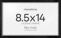 Homeforia 8.5x14 Marriage License Frame Black, High End Oak 8.5x14 Certificate Black Wood Frames, 8.5by14 Wooden Frame for Wall & Tabletop, 8.5 by 14 Picture Frames, Tempered Glass, Wall Kit, Set of 1-Ruum Studio Home