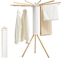 JOOM Tripod Clothes Drying Rack, Garment Rack Portable and Foldable Space Saving Laundry Drying Rack - Drying Rack Clothing 12 Rods Wooden-Ruum Studio Home