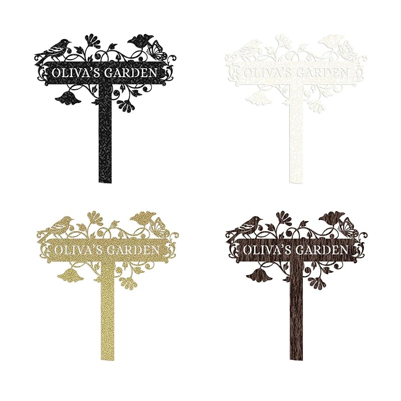 Metal Signs Customized | Personalized Garden Stake Metal Sign | Custom Metal Garden Sign | Personalized Garden Name Sign | Custom Sign Outdoor Metal | Gardening Decor Gifts for Gardeners-Ruum Studio Home