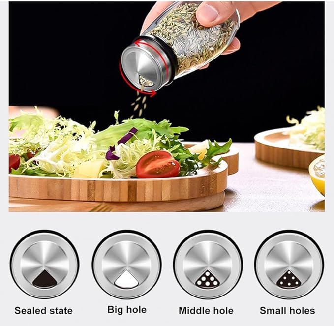 Revolving Spice Rack Organizer Countertop, Spinning Spice Storage Rack Tower Organizer with 12 Empty Jars, Rotating Spice Holder Shelf Seasoning Rack Shelf, Spice Seasoning Bottle Organizer-Ruum Studio Home