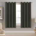 H.VERSAILTEX Blackout Window Curtain Panels Thermal Insulated Room Darkening Solid Grommet Curtains/Drapes for Bedroom Privacy Protection (Set of 2 Panels,52 by 63 Inch Long, Olive)-Ruum Studio Home