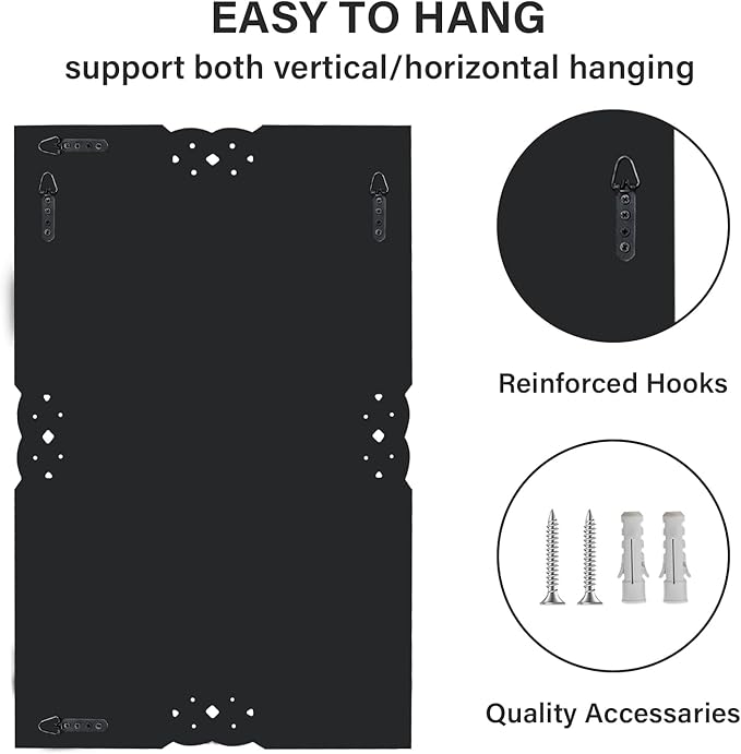 Crushed Diamond Decorative Wall Mirrors, 27.7x39.5 Inch Rectangle Living Room Mirrors for Wall Decor, Modern Glam Bathroom Dining Room Entryway Mirror Silver-Ruum Studio Home