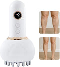 Leg Massager for Circulation and Pain Relief, Lymphatic Drainage & Varicose Veins Support - Calf, Foot & Knee Massager with SoothingPulse, Heat, Light & Vibration – Ideal for Swelling & Fatigue, White-Ruum Studio Home