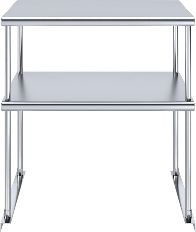 AmGood Double OverShelf Stainless Steel NSF - Many (30" Long x 18" Deep)-Ruum Studio Home