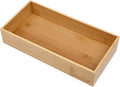 Bamboo Drawer Organizer - Kitchen Utensil Organizer Silverware Tray Cutlery Holder，Office Desk Supplies and Accessories (12x5.9x2.6 inch)-Ruum Studio Home