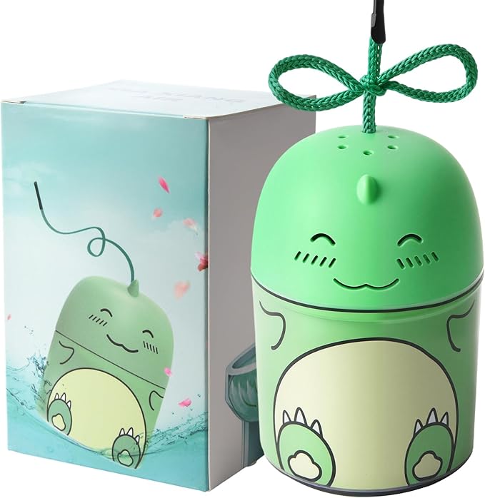 Toilet Bowl Cleaner-Cute Dinosaur-Shaped Toilet Bowl Cleaner Bottle Automatic Bathroom Toilet Tank Cleaner Easy-To-Use Septic Safe Toilet Cleaner in Bottle with Jasmine Scent (1, green)-Ruum Studio Home