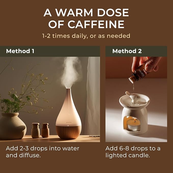Gya Labs Coffee Essential Oil for Diffusers - 0.34 Fl Oz - 100% Pure Natural Coffee Oil for Hair, Skin, Aromatherapy Fragrance Bath Bombs, Spray & Candle Making Scent-Ruum Studio Home