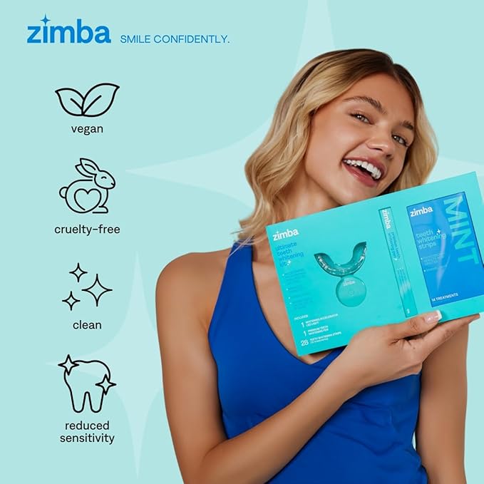 New Zimba Ultimate Whitening Kit | Cordless LED Accelerator Light, Whitening Strips, and Whitenig Pen-Ruum Studio Home
