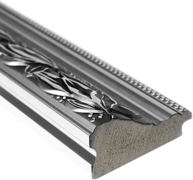 Bathroom Wall Mirror, Decorate Bathroom Mirrors for Wall, Rectangle Modern Bathroom Wall Mounted Mirror Vertical or Horizontal Hanging for Living Room (Silver Frame 32''x24'')-Ruum Studio Home