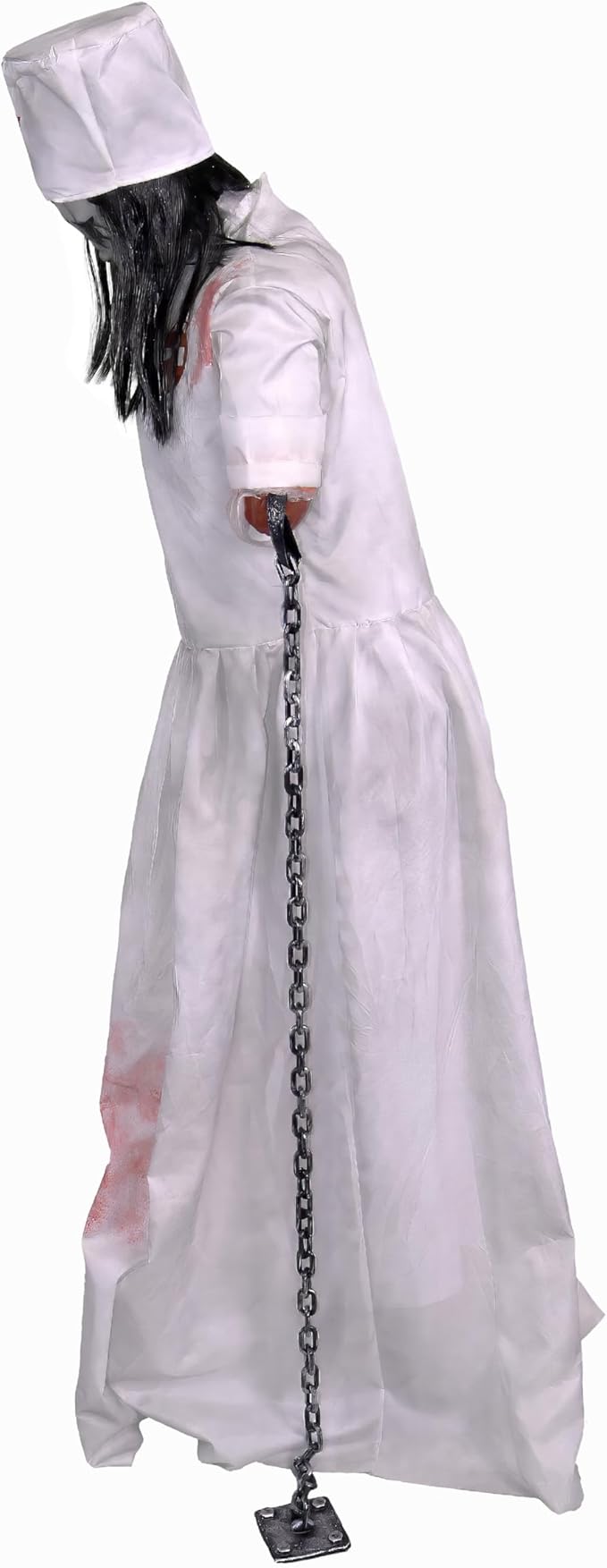 Haunted Hill Farm Life-Size Animatronic Convulsing Nurse by Tekky Halloween Decoration with Motion-Activated Sounds-Ruum Studio Home