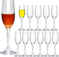 6 oz Champagne Flutes Glass, Wine Flutes Set of 12, for Champagne, Wine, High-End Banquets, Parties, Bars, Weddings, Gifts (12pcs)-Ruum Studio Home