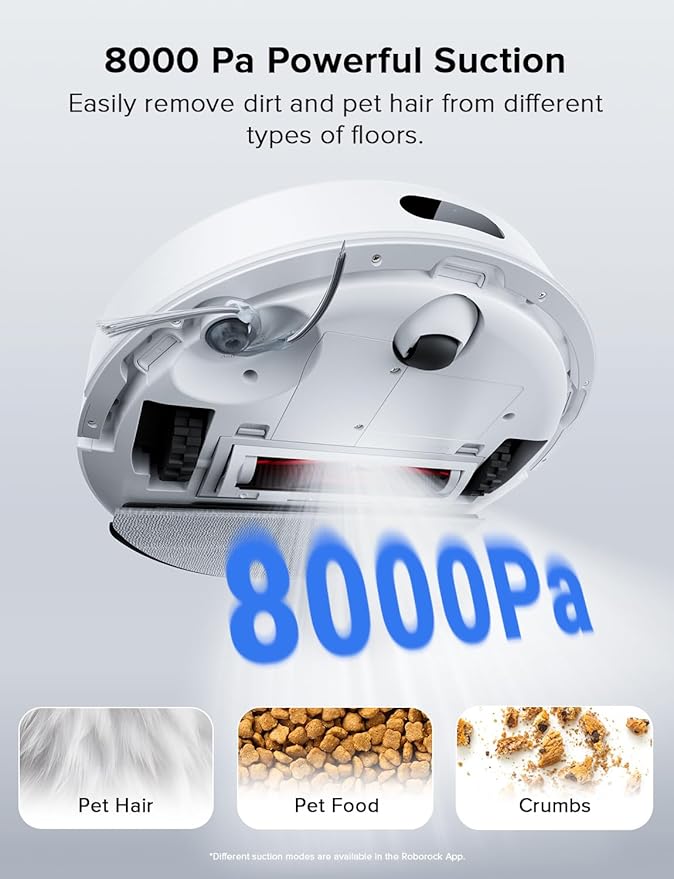 roborock Q7 L5 Robot Vacuum and Mop Combo, 8,000Pa Suction, Upgraded from Q5 Pro, Dual Anti-Tangle System, LiDAR Navigation, No-Go Zones, Self-Charging Robotic Vacuum Cleaner, White-Ruum Studio Home