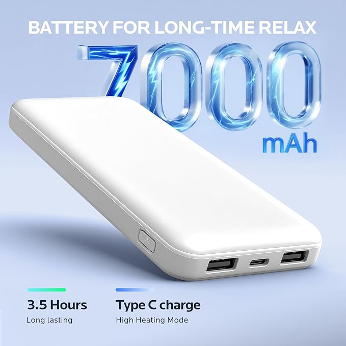Cordless Heating Pad for Back Pain Relief: 7000mAh Lower Back Massager with 6 Heat 6 Vibration, Portable Heating Pad for Cramps, Birthday Gifts for Women Men Mom Dad-Ruum Studio Home