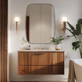 ANDY STAR Bronze Bathroom Mirror, 24x32 Oblong Vanity Mirror with Stainless Steel Metal Frame, Oil Bronze Oval Mirror for Over Sink, Modern Anti Rust Wall Mounted-Ruum Studio Home